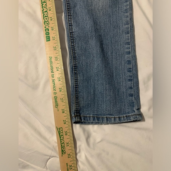 ROZ & ALI WOMEN'S JEANS BLUE SIZE 8 AVERAGE DENIM CASUAL PANTS STRETCH STRAIGHT - Picture 7 of 13